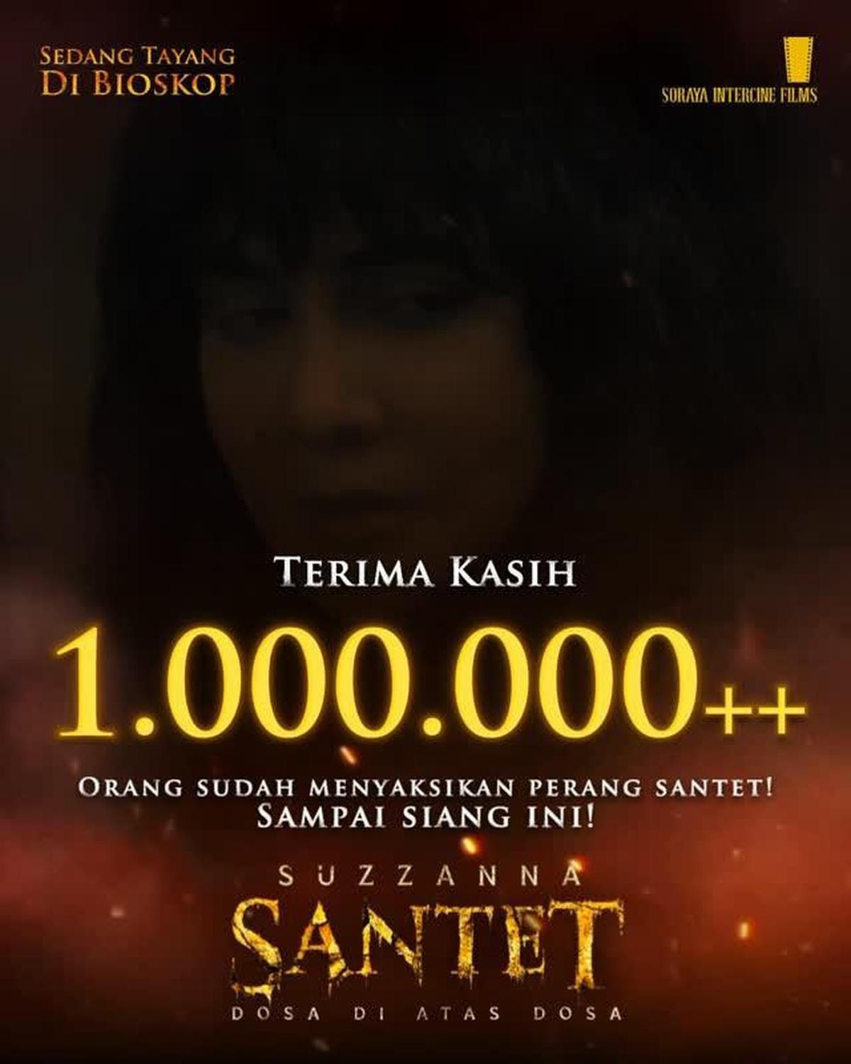 Suzzanna: Santet Dosa di Atas Dosa Raih 1 Juta Penonton, Film Lebaran Ketiga Yang Tembus Sejuta