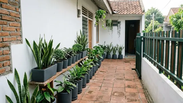 Ide Taman Kecil di Teras Rumah Sempit