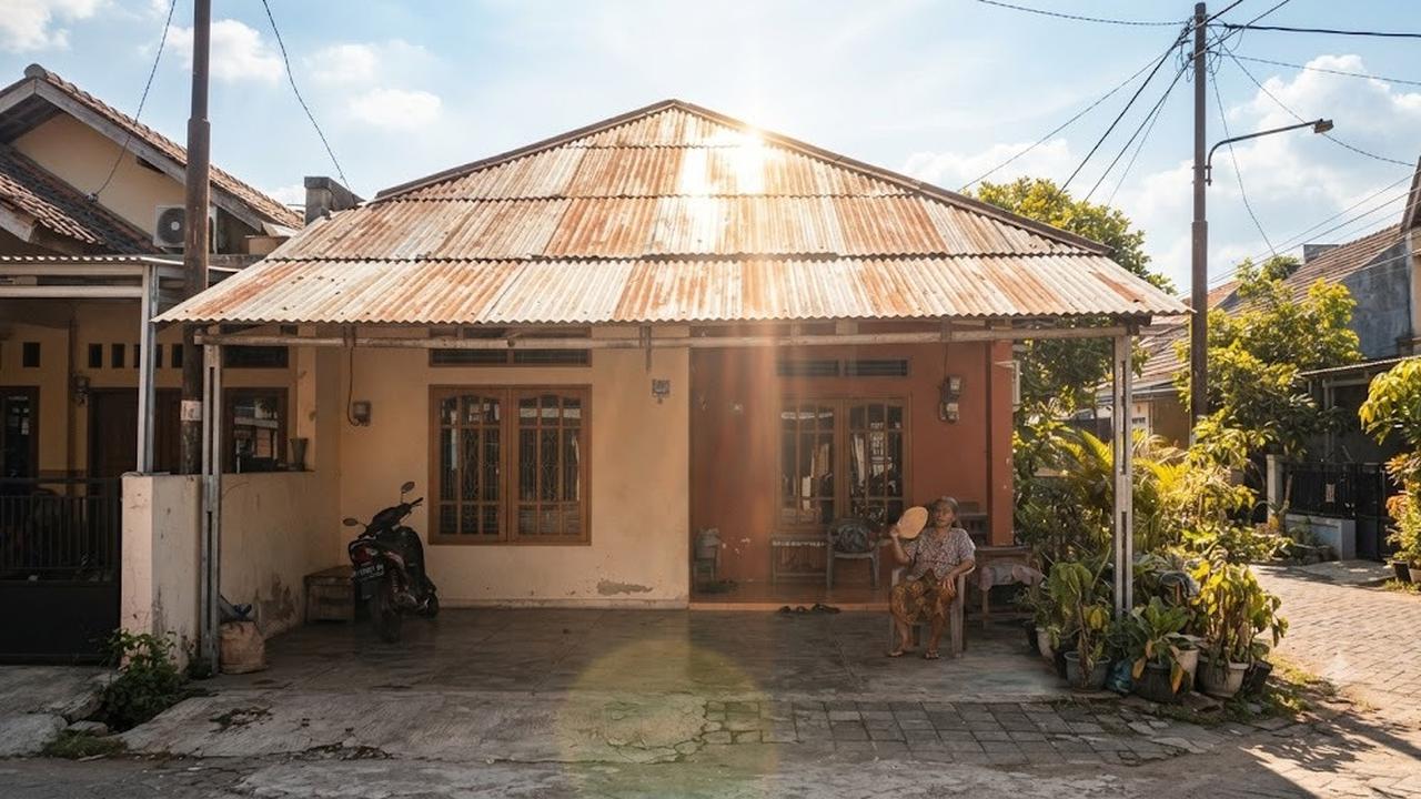 Kanopi Seng Bergelombang (AI Generated)