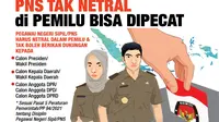Infografis PNS Tak Netral di Pemilu Bisa Dipecat. (Liputan6.com/Trieyasni)