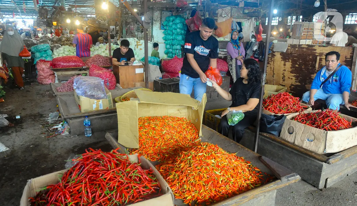 Kenaikan harga cabai terjadi karena pasokan menurun akibat cuaca buruk sehingga hasil panen berkurang di sejumlah daerah penghasil cabai di Jawa Tengah. (merdeka.com/Arie Basuki)