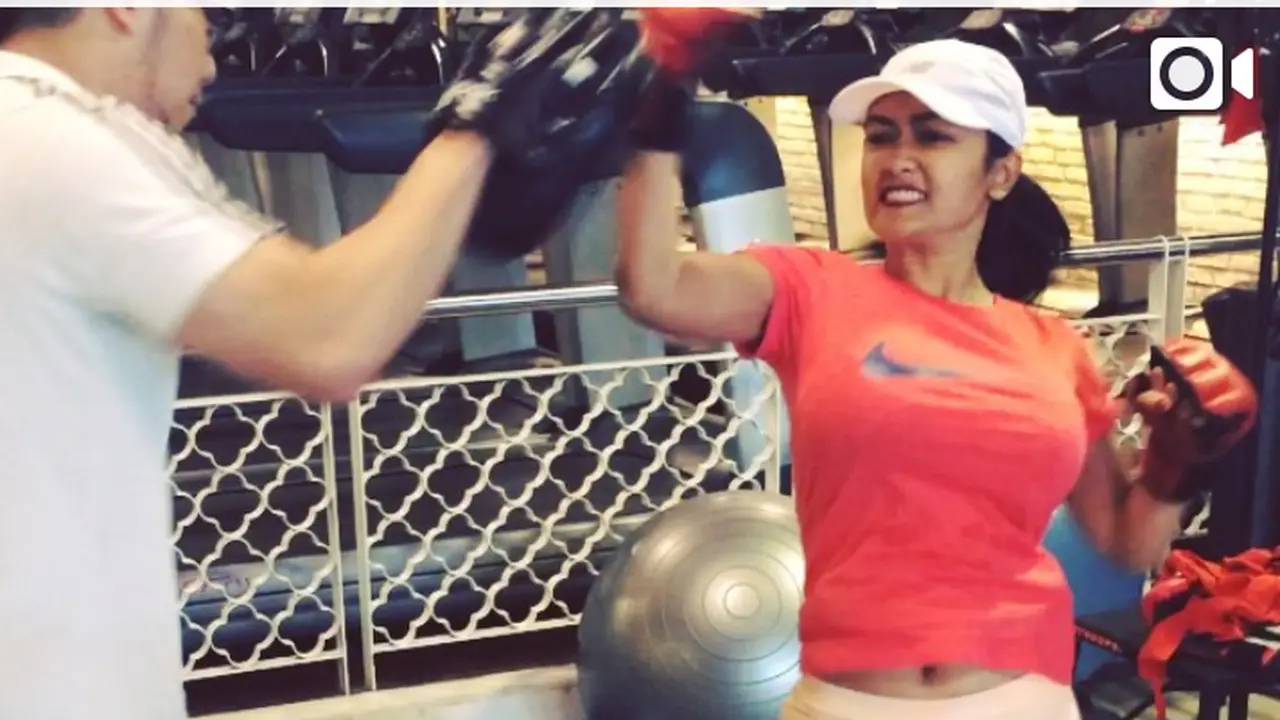 Begini Gaya Jupe Kalau Berlatih Tinju