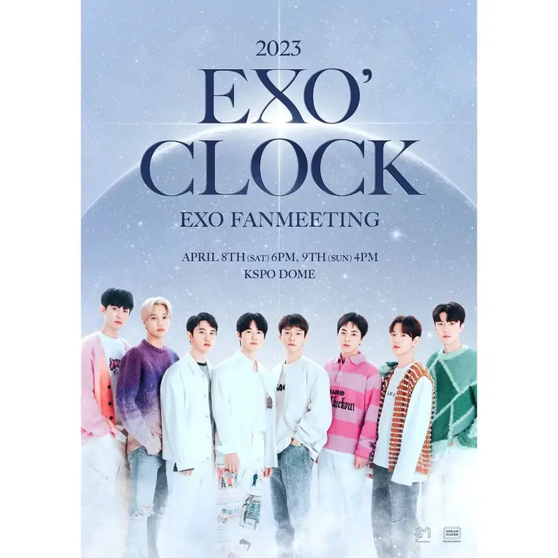 Poster Fanmeeting “EXO’ CLOCK" Untuk Rayakan Anniversary Ke-11 Tahun