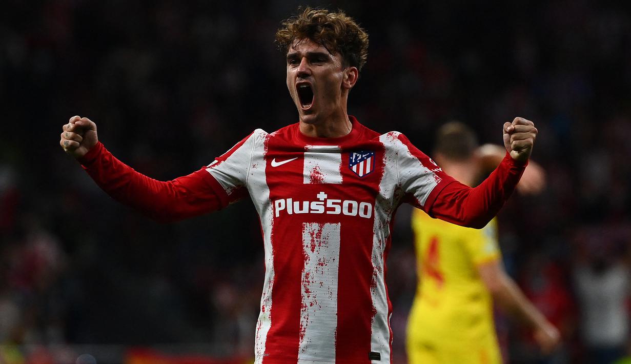 Antoine Griezmann. Striker Inter Milan berusia 27 tahun ini dipinjam 1 musim dari Barcelona dengan opsi perpanjangan hingga 2023, setelah itu dapat dipermanenkan. Ia telah bermain dalam 15 laga bersama Los Rojiblancos musim ini di semua ajang dengan mencetak 5 gol dan 1 assist. (AFP/Gabriel Bouys)