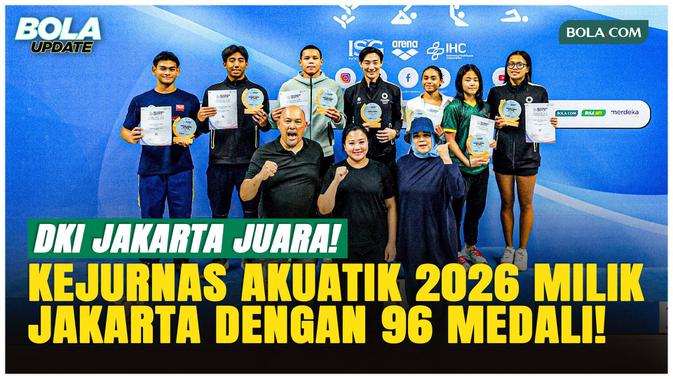 38 Medali Emas, DKI Jakarta Resmi Juara Umum Kejurnas Akuatik 2026