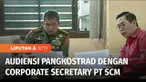 Panglima Komando Cadangan Strategis Angkatan Darat (Pangkostrad) Letjen TNI Maruli Simanjuntak menggelar pertemuan dengan corporate secretary PT Surya Citra Media, Gilang Iskandar dan rombongan di Jakarta pada Rabu kemarin.