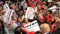 Ada Bendera Lambang Rasisme di Kampanye Donald Trump