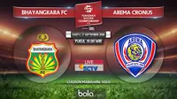 Saksikan Live Streaming Bhayangkara FC Vs Arema di Bola.com