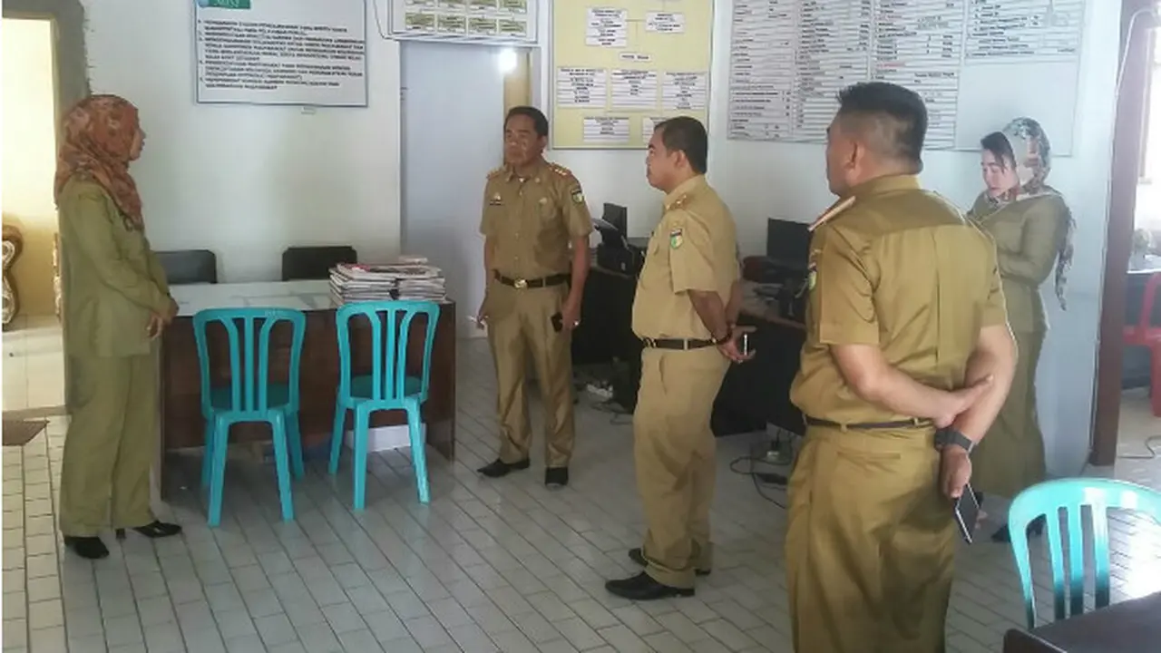 Sidak Hari Pertama Masuk Usai Libur Tahun Baru di Palu