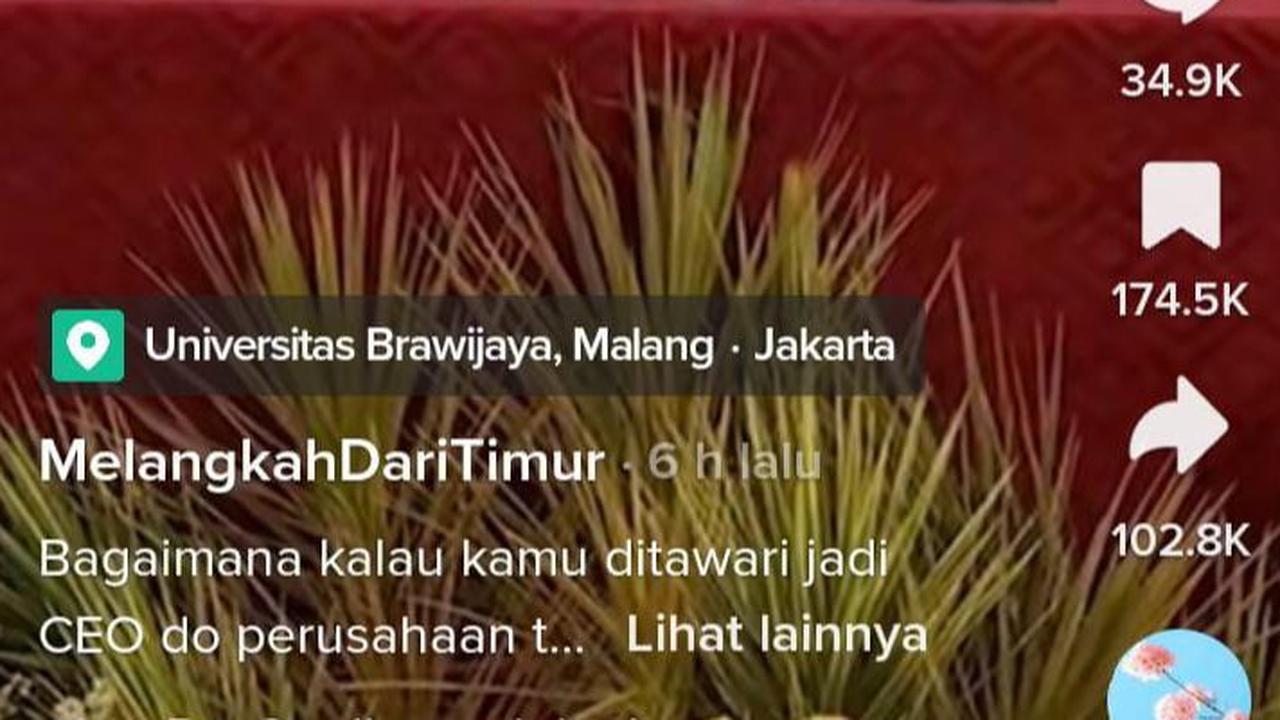 Video yang unggah oleh akun TikTok @melangkah.daritimur ini telah ditonton 29 juta kali dengan komentar hingga 30 ribu lebih.