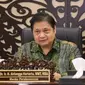 Menteri Koordinator Bidang Perekonomian Airlangga Hartarto yang juga Ketua Komite Penanganan Covid-19 dan Pemulihan Ekonomi Nasional (KPCPEN).