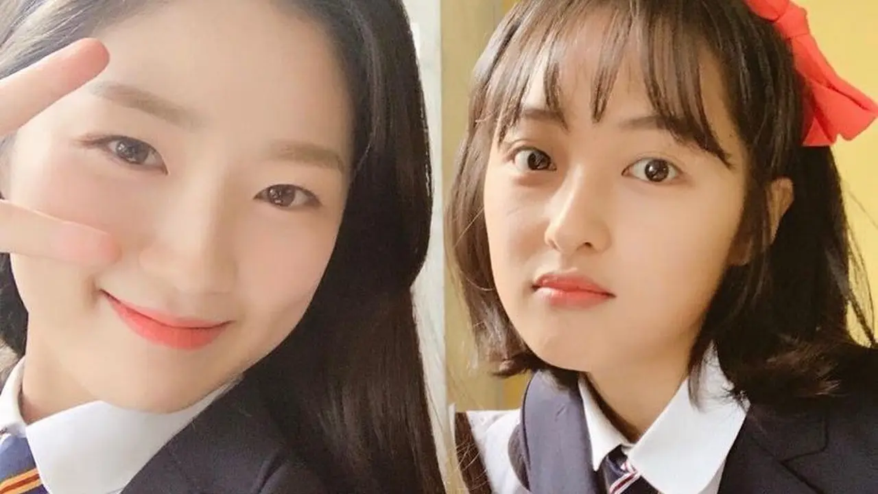 Kim Bo Ra menghadiri lokasi syuting Lovely Runner mengunjungi Kim Hye Yoon. (Instagram @Kim_bora95)