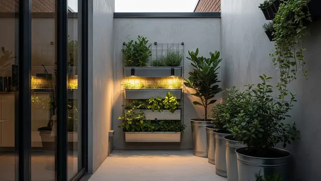 Desain Teras Belakang Minimalis dengan Taman Mini