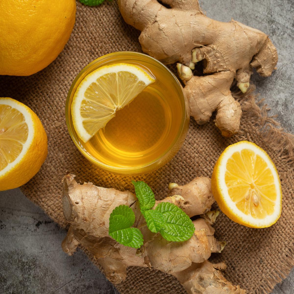 Ilustrasi Minuman Jahe, Ginger Shot