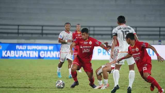 Persija Jakarta Vs Borneo FC di BRI Liga 1.
