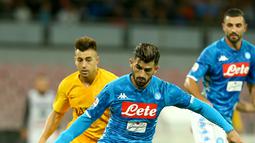1. Elseid Hysaj – Bek Sayap timnas Albania yang kini tampil apik bersama Napoli. Tak heran Ancelotti mengakui Hysaj adalah salah satu asset terbaiknya saat ini. (AFP/Carlo Hermann)