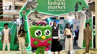 Ragam produk fesyen lokal di acara&nbsp;Tokopedia Fashion Market yang berlangsung di Mal Kota Kasablanka, Jakarta Selatan, 7--11 Februari 2024. (Liputan6.com/Asnida Riani)
