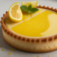 Ilustrasi lemon tart/copyright generated by AI