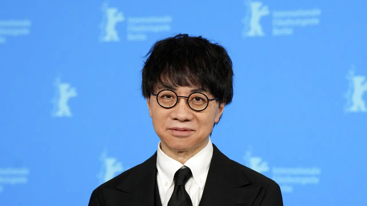Makoto Shinkai dalam Berlinale 2023. (Soeren Stache/dpa via AP)