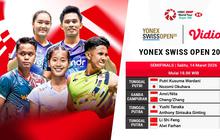 Live Streaming Semifinal Swiss Open 2026, Eksklusif di Vidio