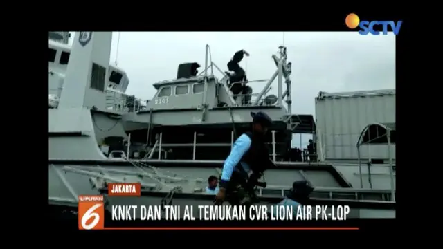 KNKT dan TNI AL berhasil temukan cockpit voice recorder (CVR) pesawat Lion Air JT 610.