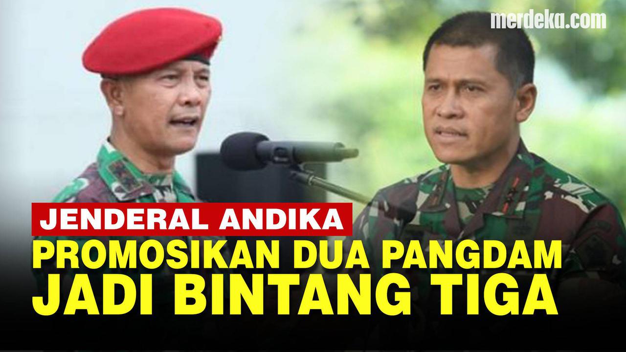 VIDEO: Panglima TNI Andika Promosikan Dua Pangdam jadi Jenderal Bintang Tiga