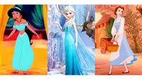 Karakter Putri Disney kerap kali terlihat mengenakan gaun berwarna biru. Mengapa? 