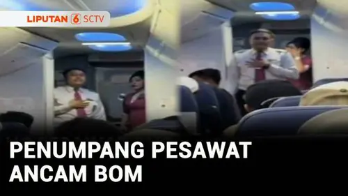 VIDEO: Viral Penumpang Lion Air Mengamuk dan Teriak 'Ada Bom!', Penerbangan Ditunda
