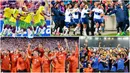 Berikut ini lima negara yang pemerintahnya memberikan hari libur nasional karena sepak bola. Diantaranya, Cile, San Marino hingga Malaysia. (Foto-foto Kolase AFP)