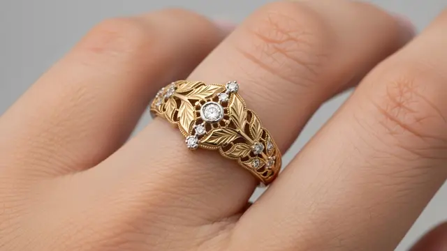 Model Cincin Emas 24 Karat 5 Gram Motif Emas London/Ilustrasi Gemini AI