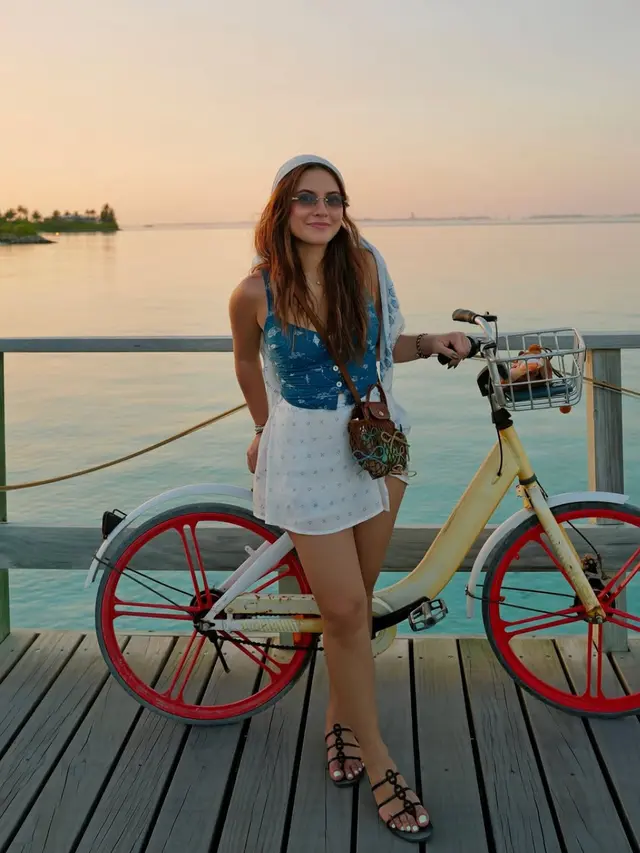 Marsha Aruan saat Liburan ke Maldives. [@aruanmarsha]