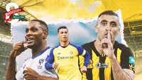 Liga Profesional Saudi - Odion Ighalo, Cristiano Ronaldo dan Abderrazak Hamdallah (Bola.com/Decika Fatmawaty)