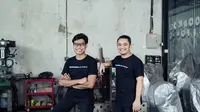 Dari kiri ke kanan, MAKA Motors Founder & Chief Executive Officer Raditya Wibowo dan MAKA Motors Co-Founder & Chief Technology Officer Arief Fadillah (ist)