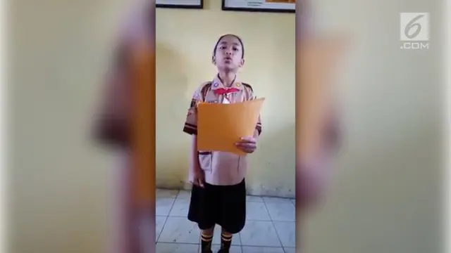 VIDEO: Ora Ngapak Ora Kepenak, Gaya Anak SD Ini Menuai Pujian
