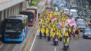BEM UI Demo di Bundaran HI, Ini Sederet Tuntutannya