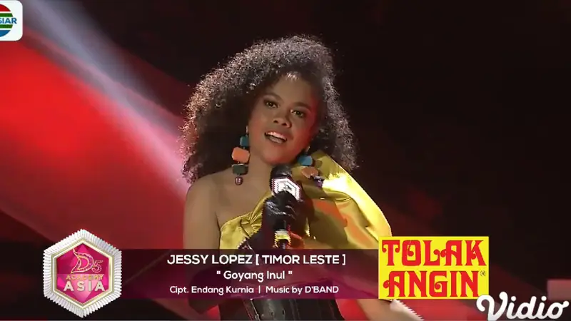 Jessy Lopez Peserta dari Timor Leste Bikin Studio D'Academy Goyang. Sumberfoto: Herfianto