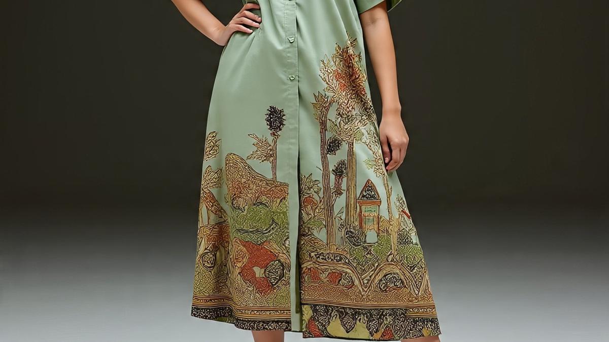 9 Model Batik Wanita Shirt Dress yang Modis di 2025, Tampil Modern