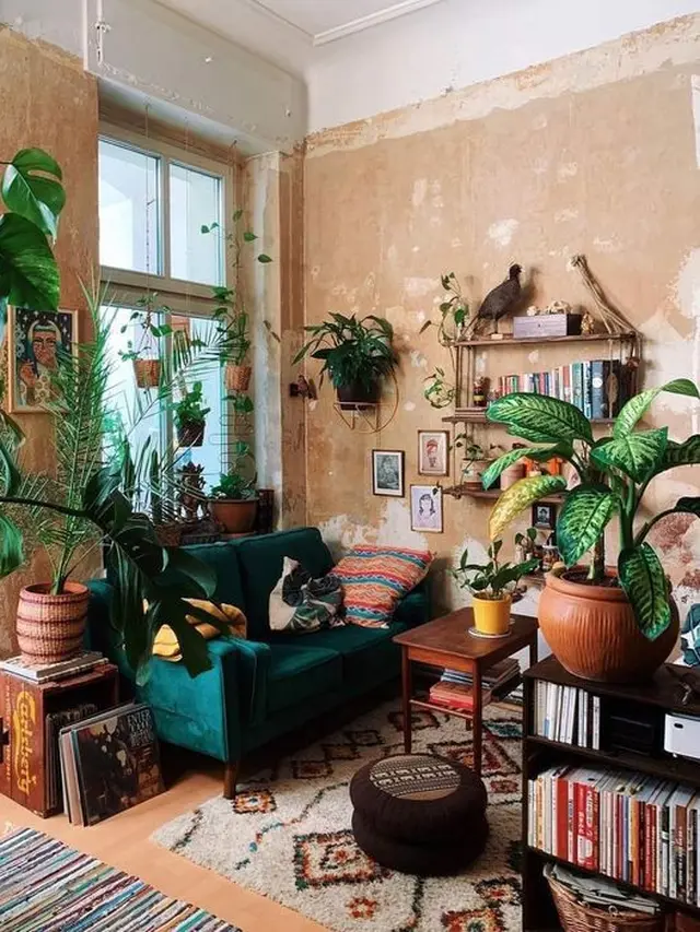 Desain Interior Rumah Jungalow Ala Bohemian