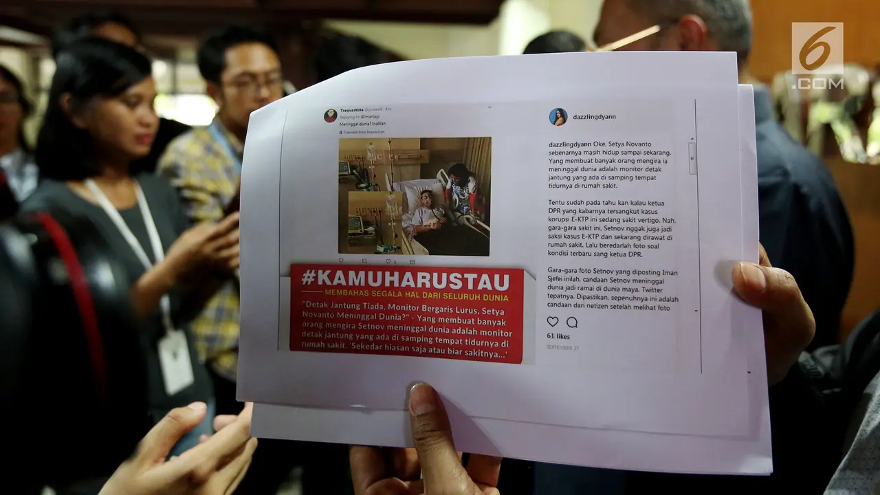 Bawa Bukti 60 Meme, Setya Novanto Laporkan Pencemaran Nama Baik