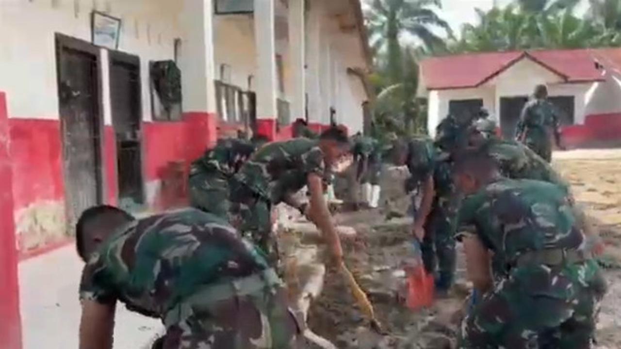 Penampakan SD di Sumut Sebelum dan Sesudah Banjir: Kini Anak-anak Sudah Sekolah Lagi