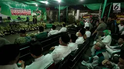 Suasana acara tasyakuran harlah ke-45 PPP di Kantor DPP PPP, Jalan Diponegoro, Menteng, Jakarta, Jumat (5/1). Harlah tersebut bertemakan "mari bersatu membangun Indonesia". (Liputan6.com/Faizal Fanani)