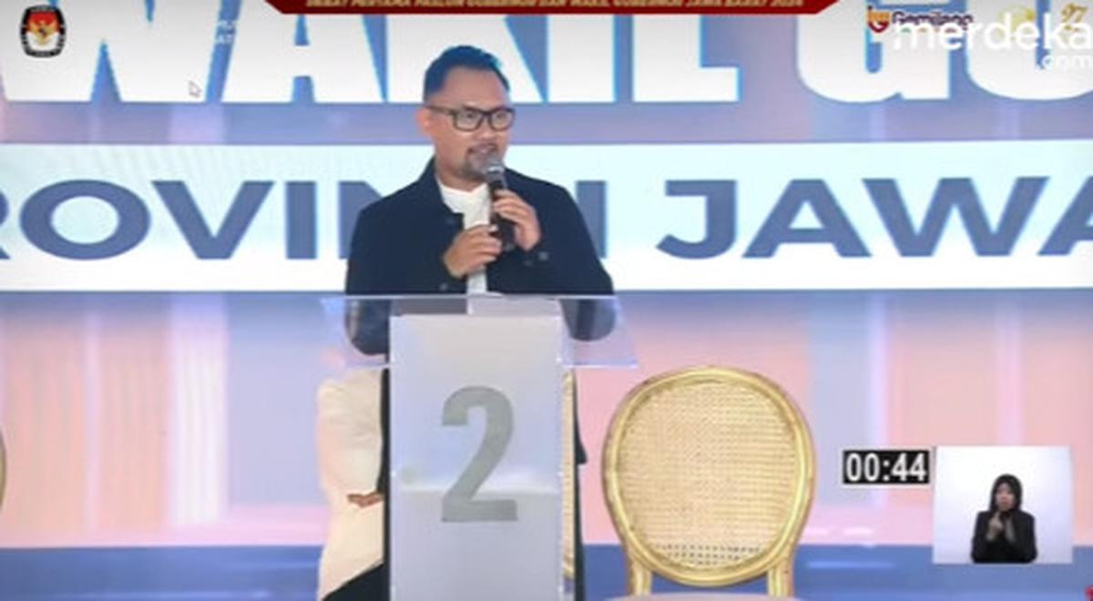 Momen Cawagub Ronald Surapradja Dikasih Obat Rahasia Sebelum Debat