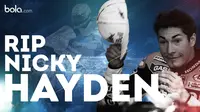Nicky Hayden, mantan pebalap dan juara dunia MotoGP 2006 meninggal dunia. (Bola.com/Dody Iryawan)