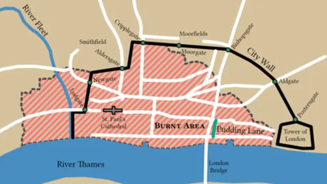 Burn Area di London.