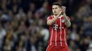 1. James Rodriguez (Real Madrid) - Berstatus pemain bintang tak membuat ia masuk skuat utama Real Madrid. Pria kolombia ini dipinjamkan ke Bayern Muenchen dan mampu membuktikan diri dengan menjuarai Bundesliga musim ini. (AFP/Oscar Del Pozo)