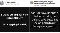 Status kocak bapak-bapak (Sumber: Facebook/Kandar Tamira/Adam Ardiansyah)