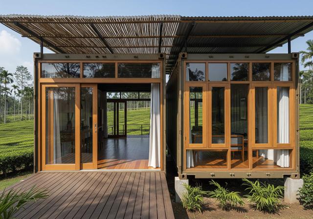 3. Rumah Kontainer Modifikasi