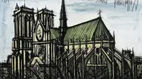 Lukisan Gereja Katedral Notre Dame (Dok.Instagram/@anggun_cipta/https://www.instagram.com/p/BwTtuJGAHxb/Komarudin)