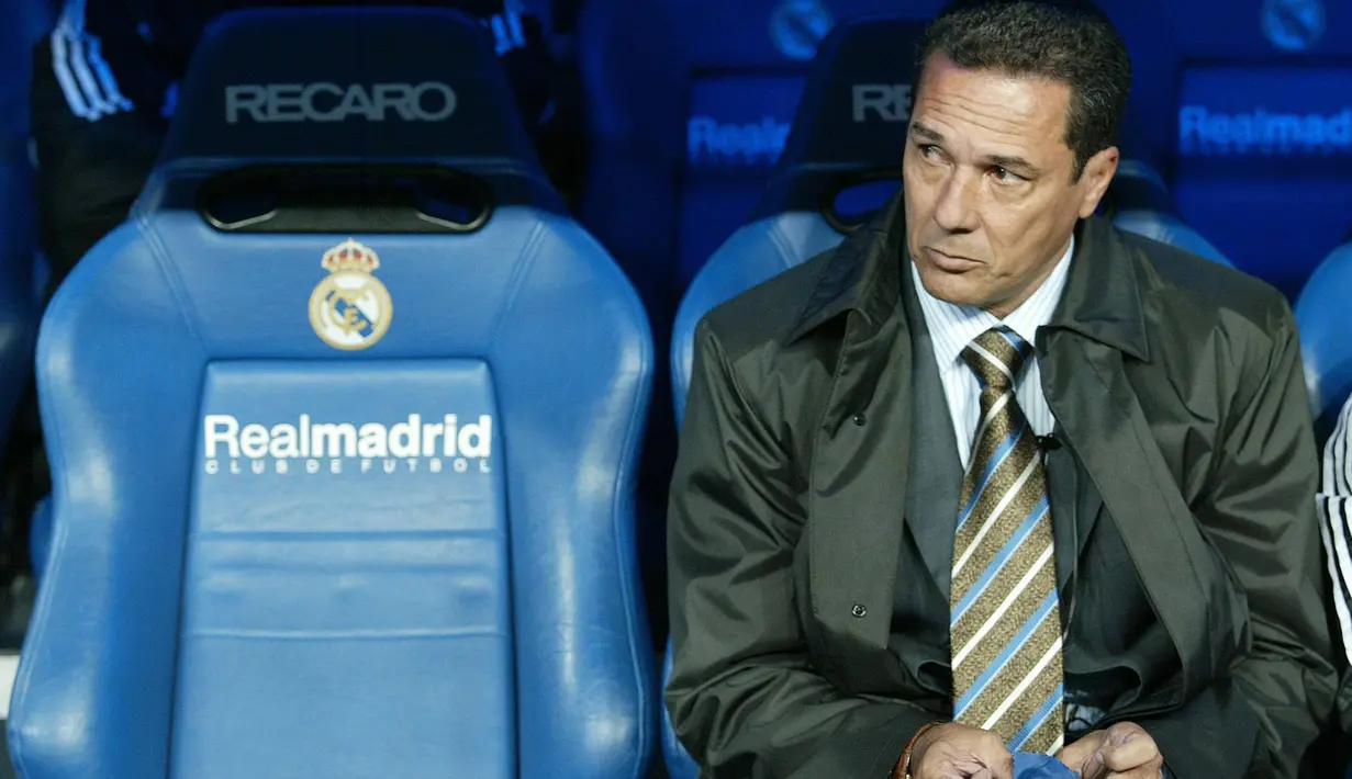 Vanderlei Luxemburgo berada di Real Madrid pada musim 2005-2006. Setelah dipecat Madrid, Luxemburgo sukses membawa Santos dan Palmeiras juara Piala Sao Paulo. (AFP/Pedro Armestre)