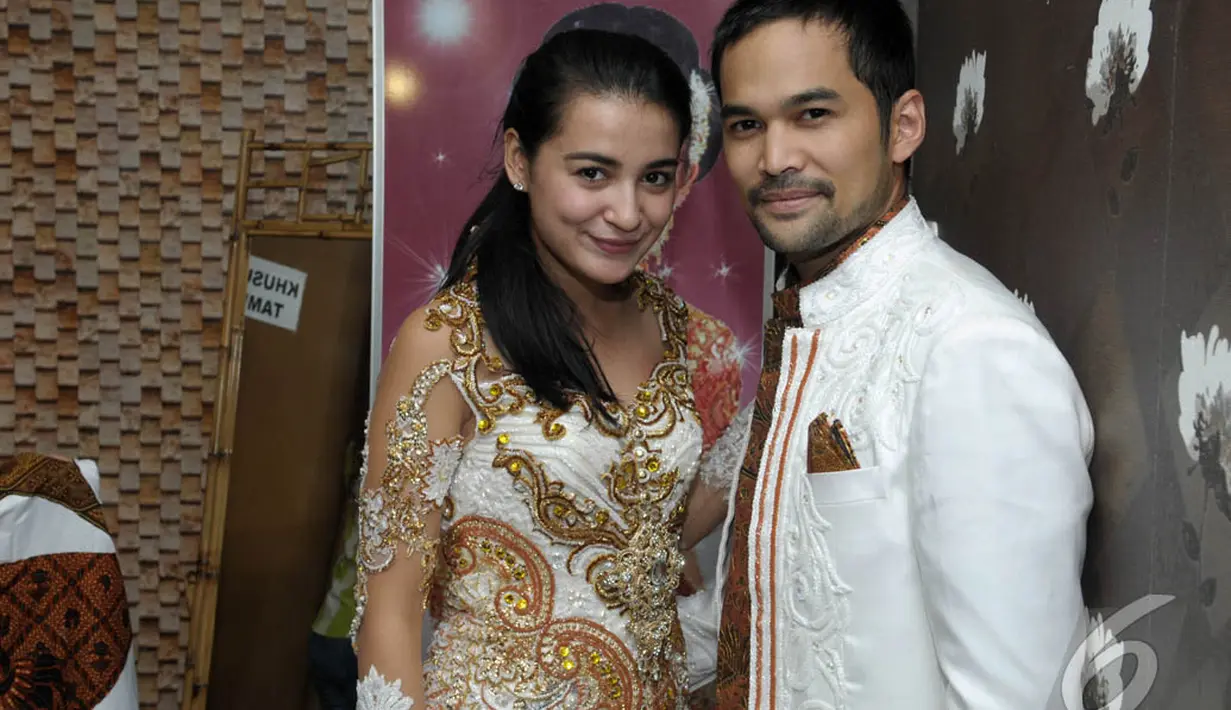 Shireen Sungkar dan Teuku Wisnu pernah terlibat dalam sinetron Cinta Fitri yang akhirnya mempersatukan mereka ke pelaminan pada 2013. (Liputan6.com/Panji Diksana)